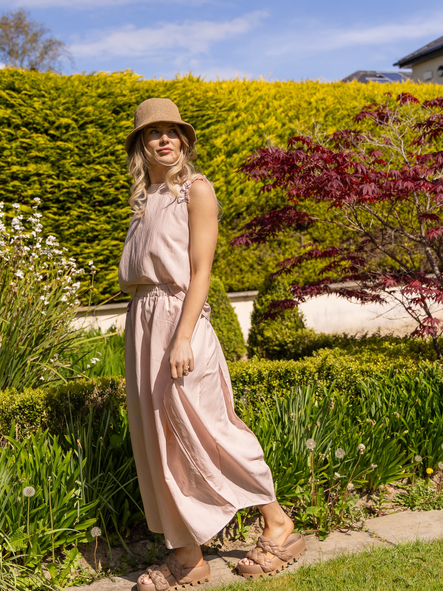Jane Lushka Top Masako Viscose Mix Top in Pink