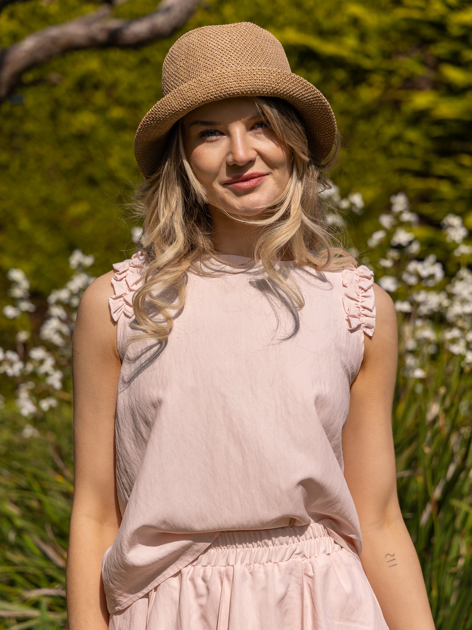 Jane Lushka Top Masako Viscose Mix Top in Pink