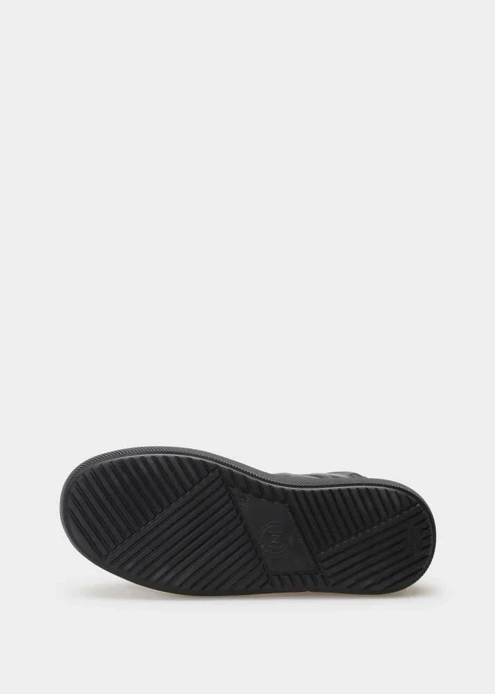 Nude of Scandanavia Sneaker Hedda 001 Black Sneaker In Capricorno Leather