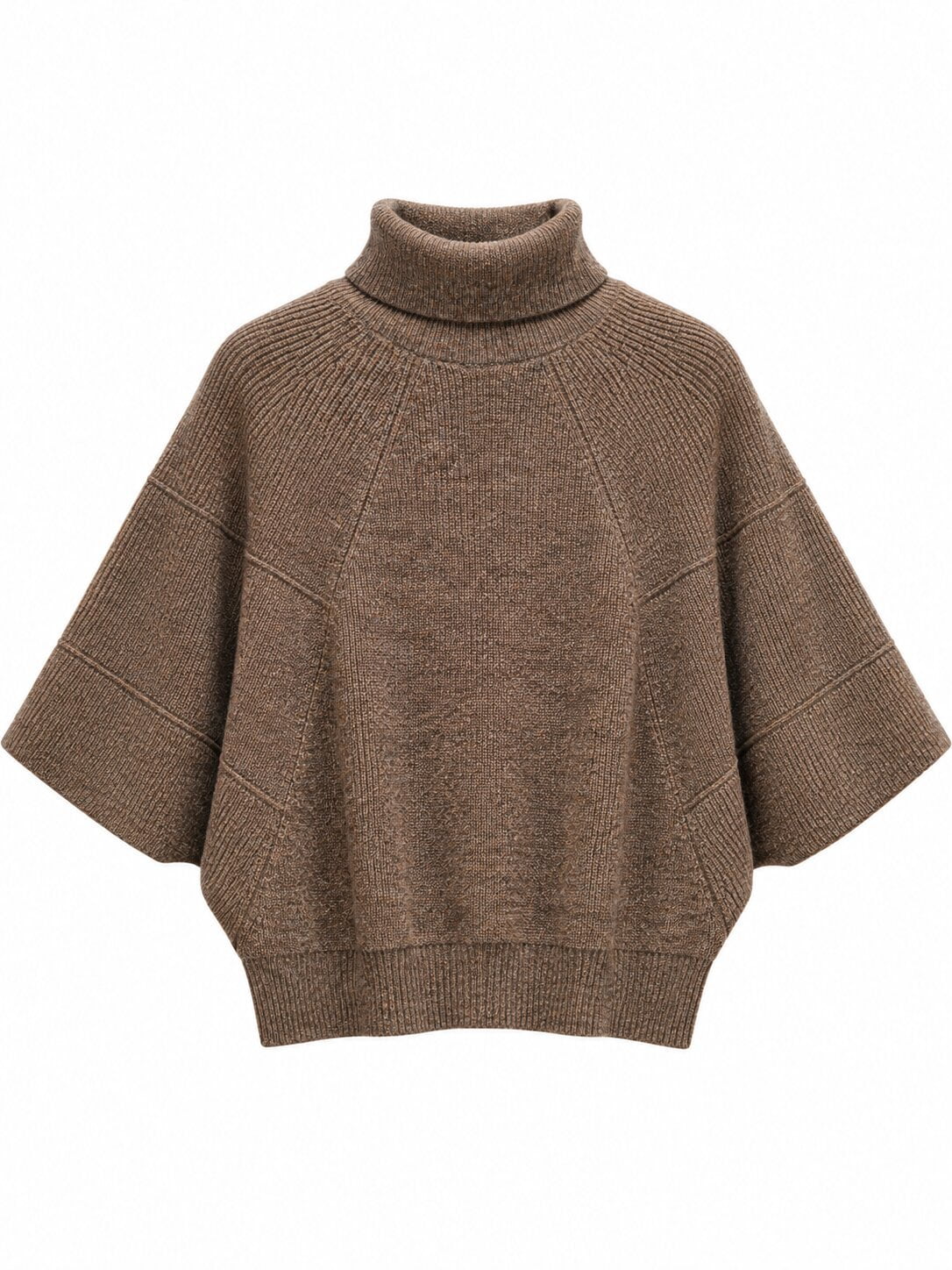 Diffusion by Kate Cape Pure Wool Cape in Chocolate Brown
