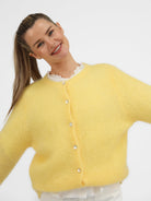 Diffusion by Kate Cardigan One Size Sophie Mohair Cardigan in Buttercup Yellow