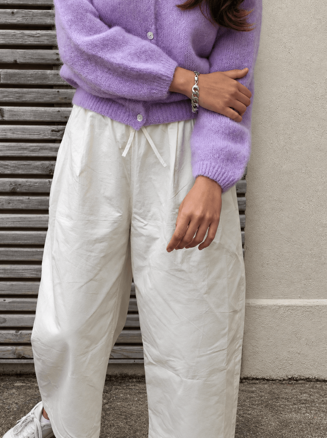 Diffusion by Kate Cardigan One Size Sophie Mohair Cardigan in Lilac