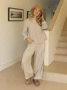 Diffusion by Kate Pants Frankie Pure Linen Pants in Sand