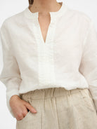 Diffusion by Kate Pants Frankie Pure Linen Wide-Leg Pants in Sand