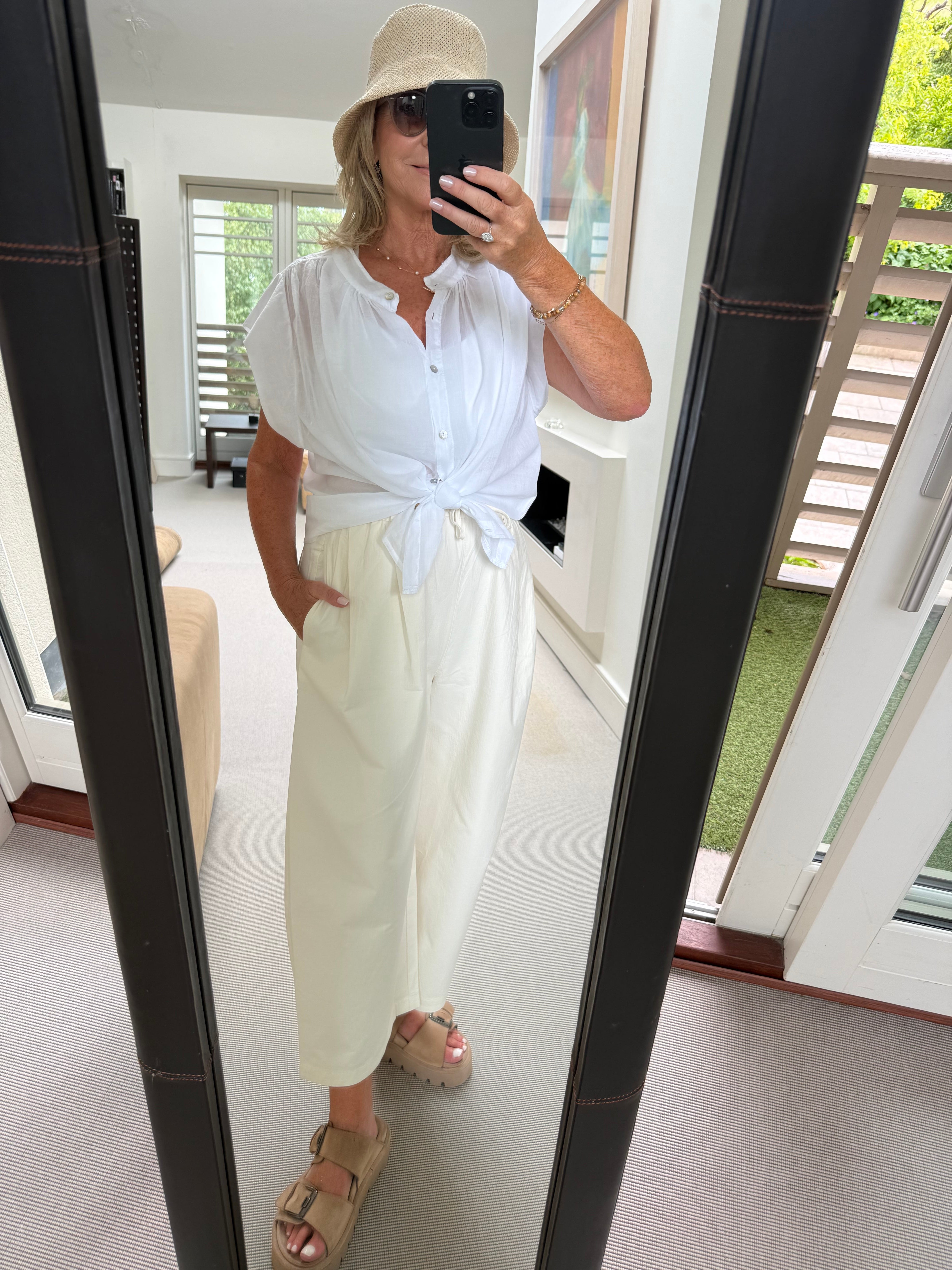 Diffusion by Kate Pants Tokyo Cotton Pants in Apricot