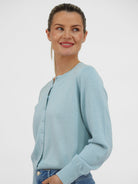 Diffusion by Kate Sweater One Size Ashley Cardigan in Mint