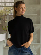 Diffusion by Kate Sweater One Size Grace Crew Neck Sweater in Black