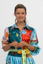 Diffusion.ie Dresses Blue Carnival Dress in Bold Brights