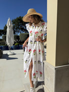 Dream Dress Fiorita Dress In White Multicolour