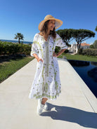 Dream Dress Grace Dress In White Green