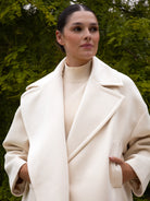 Italian Collection Sweater One Size Gina Short Sleeved Sweater in Latte