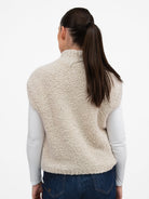 Jane Lushka Tank Top Boucle Vest in Off White