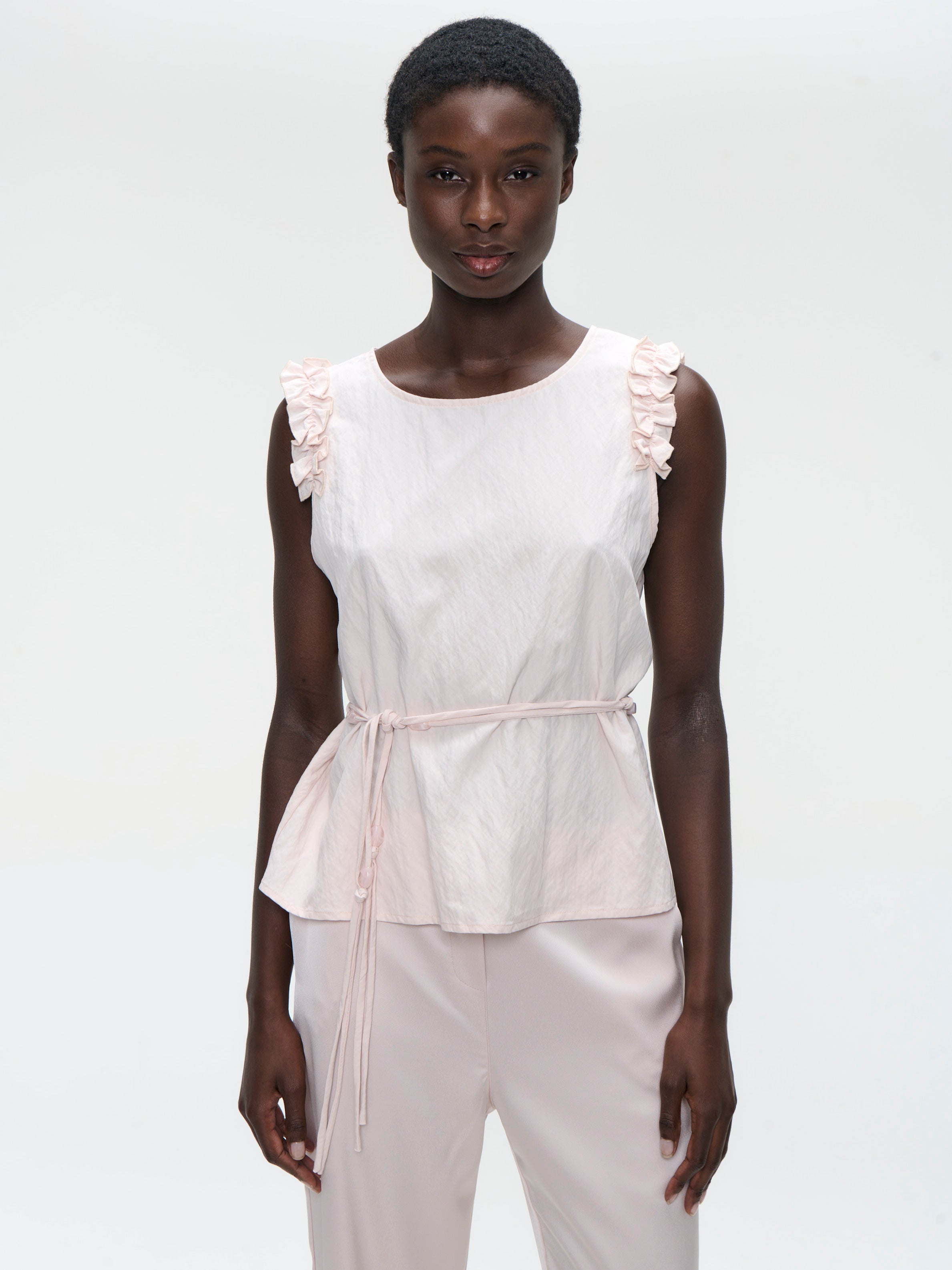 Jane Lushka Top Masako Viscose Mix Top in Pink