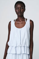Jane Lushka Top Sachi Viscose Top in Light Blue