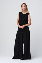 Jane Lushka Top Vespa Top Technical Jersey in Black