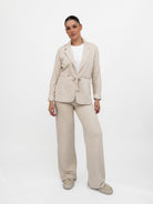 Majestic Filatures Jacket ⁠Belted Jacket in Ecru Marl