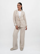 Majestic Filatures Jacket ⁠Belted Jacket in Ecru Marl