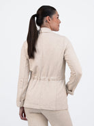 Majestic Filatures Jacket ⁠Belted Jacket in Ecru Marl