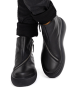 Nude of Scandanavia Sneaker Hedda 001 Black Sneaker In Capricorno Leather