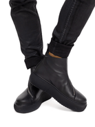 Nude of Scandanavia Sneaker Hedda 001 Black Sneaker In Capricorno Leather