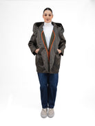 Prêt pour Partir Parkas Paola Cow Parka in Olive