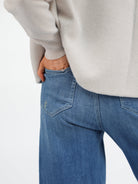 Raffaello Rossi Jeans Hanni 7/8 Authentic Stretch Denim in Pale Denim