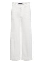 Raffaello Rossi Jeans Miru 6/8 Coloured Soft Denim in Off White