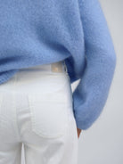 Raffaello Rossi Jeans Miru 6/8 Coloured Soft Denim in Off White
