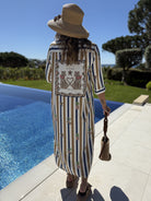 Vilagallo Dress Cherry Stripe Dress