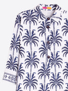 Vilagallo Dress White Toucan & Palm Tree Dress